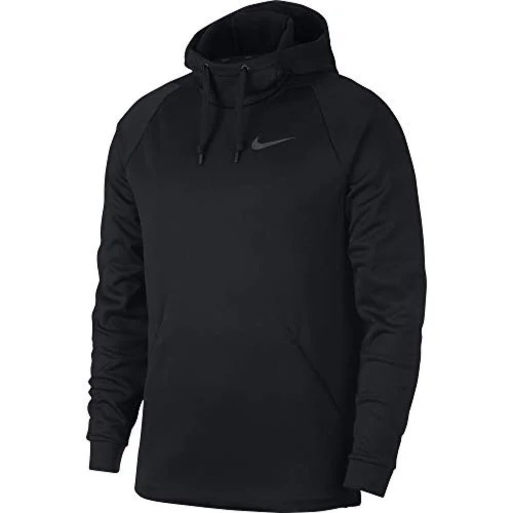 Nike Men's Black Therma-FIT Pullover Football Training Hoodie Size Medium